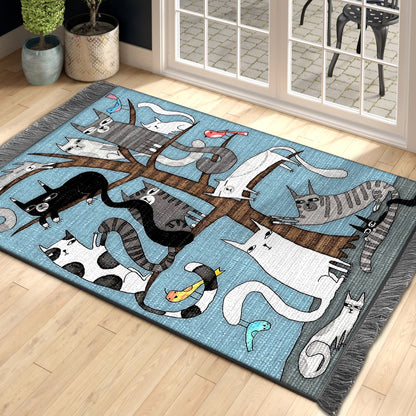 Cat DD230812O Decorative Floor-cloth