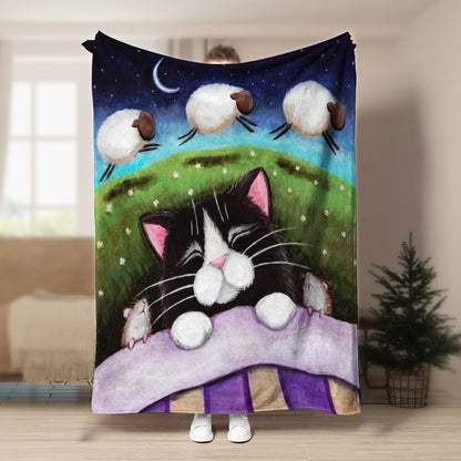 Cat DV170928F Sherpa Fleece Blanket