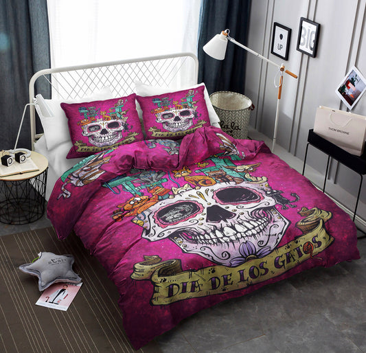 Cat Day Of The Dead BT0110026B Bedding Sets
