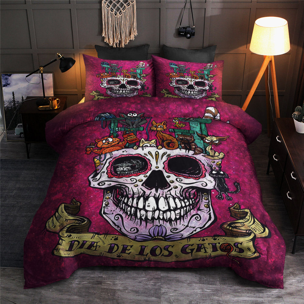Cat Day Of The Dead BT0110026B Bedding Sets