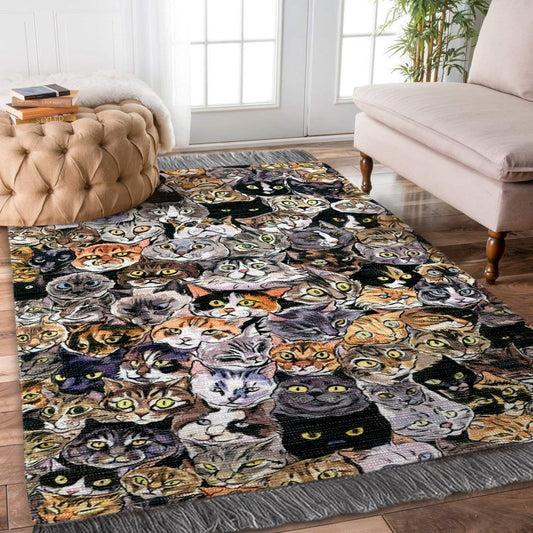 Cat HM1609037F Decorative Floor-cloth