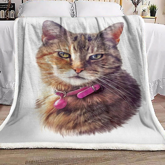 Cat ML031047F Sherpa Fleece Blanket