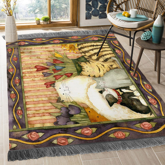 Cat NT0310061O Decorative Floor-cloth