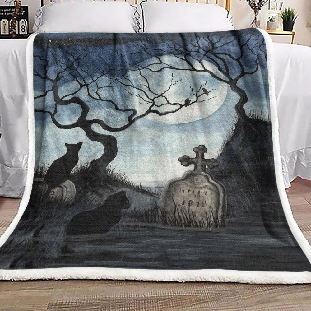 Cat NT280923F Sherpa Fleece Blanket