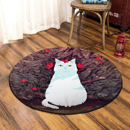 Cat TN050805 Round Area Rug