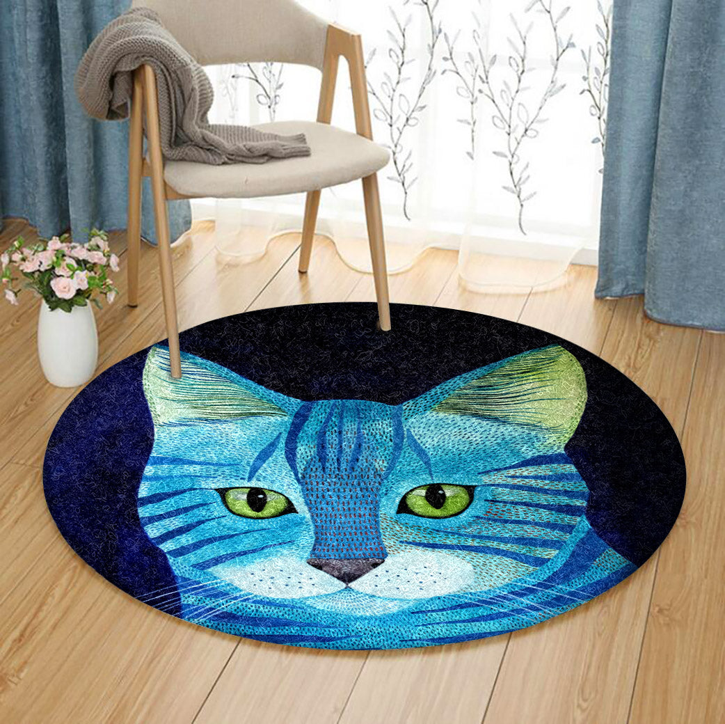 Cat TN120804PT Round Area Rug – Charming Favor