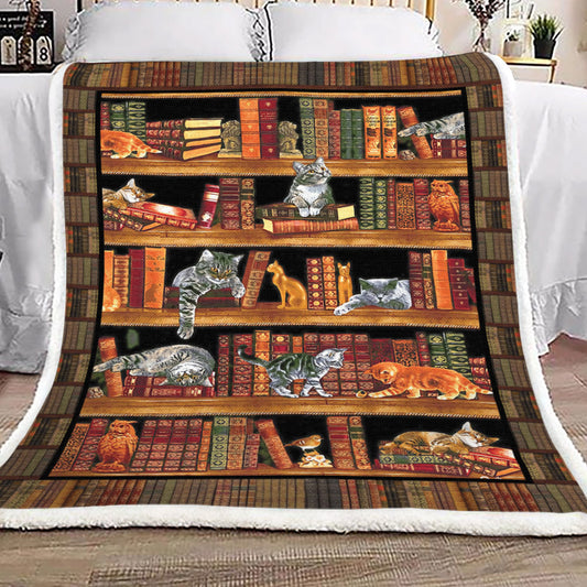 Cat TT2809015TT Sherpa Fleece Blanket