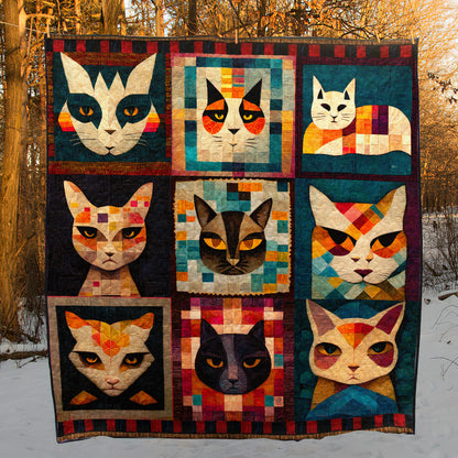 Cat Portraits Art Quilt TD111001Y