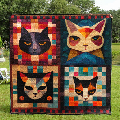 Cat Portraits Quilt Blanket TD111004Y