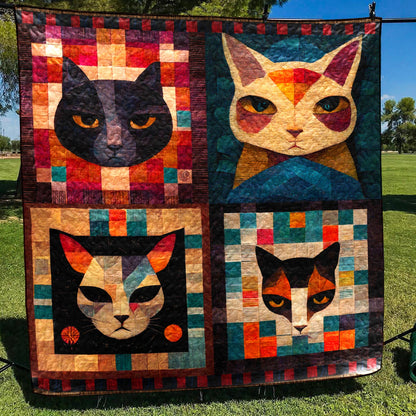 Cat Portraits Quilt Blanket TD111004Y