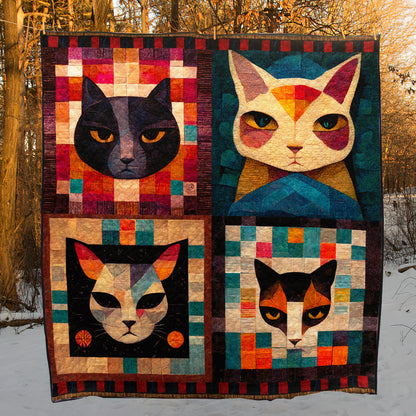 Cat Portraits Quilt Blanket TD111004Y