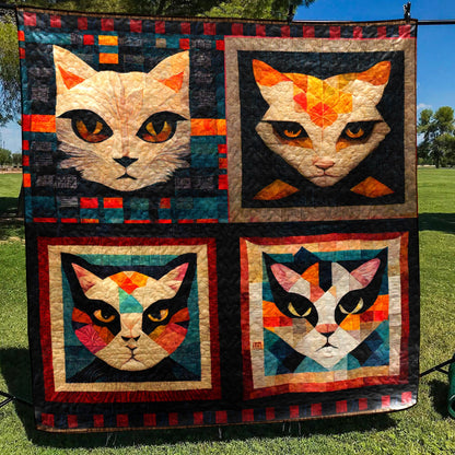 Cat Portraits Quilt Blanket TD111005Y