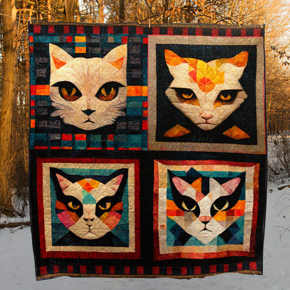 Cat Portraits Quilt Blanket TD111005Y