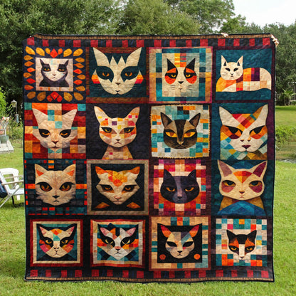 Cat Portraits Art Quilt TD111006Y