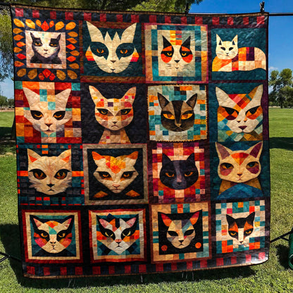 Cat Portraits Art Quilt TD111006Y