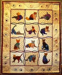 Cats CLA0411200Q Quilt Blanket