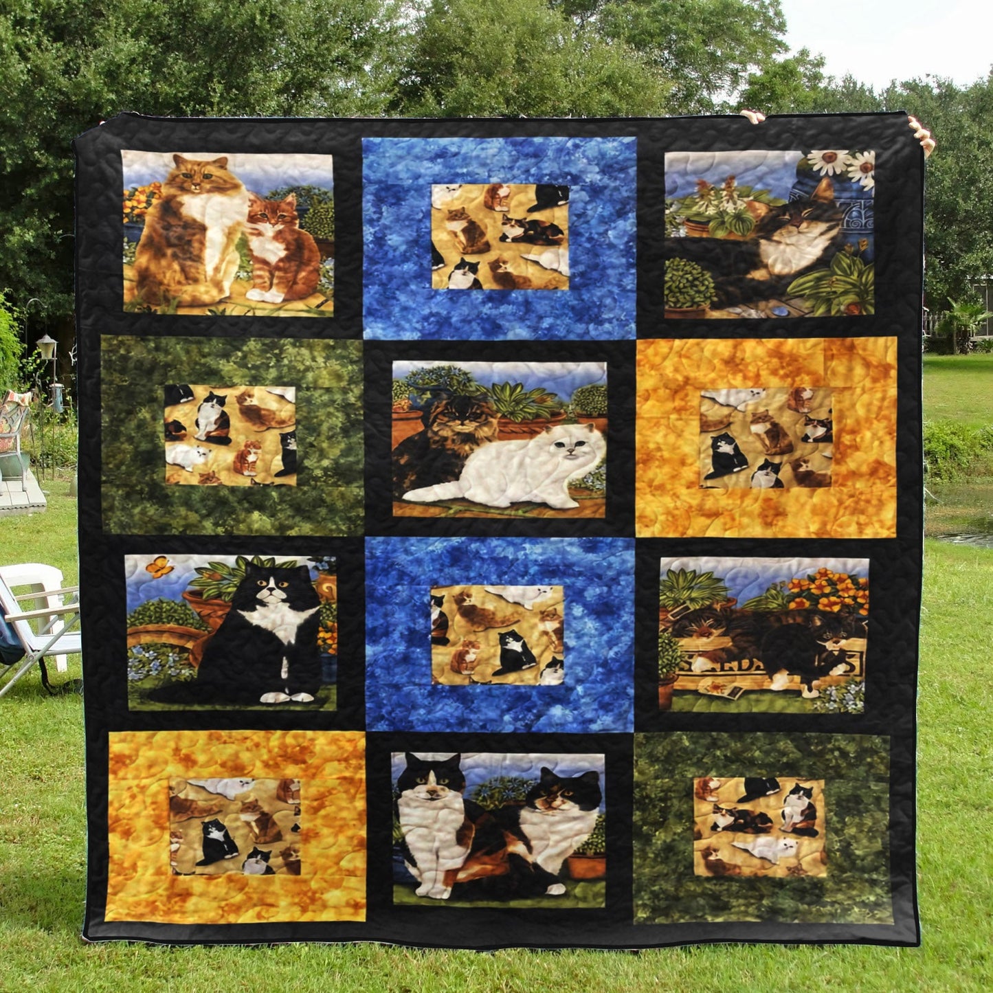 Cats CLA0910108Q Quilt Blanket