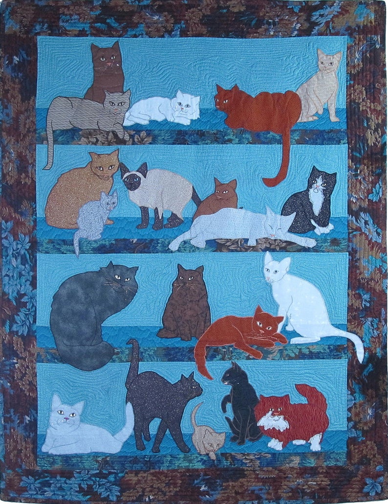 Cats CLA0912473Q Quilt Blanket