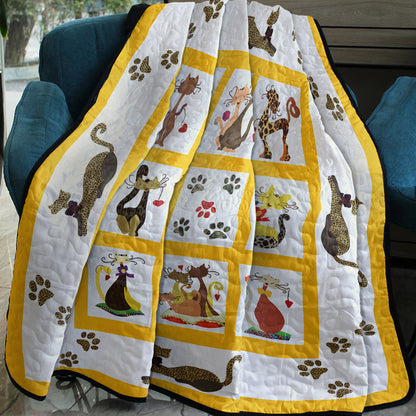 Cats CLA1010203Q Quilt Blanket