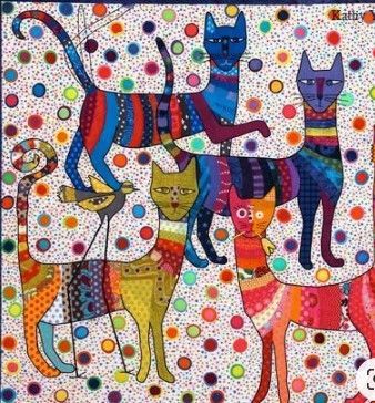 Cats CLA1710094Q Quilt Blanket