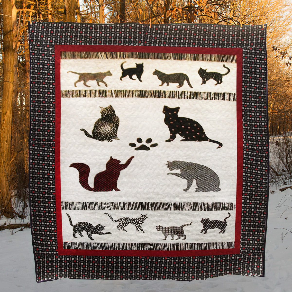 Cats CLA2910132Q Quilt Blanket