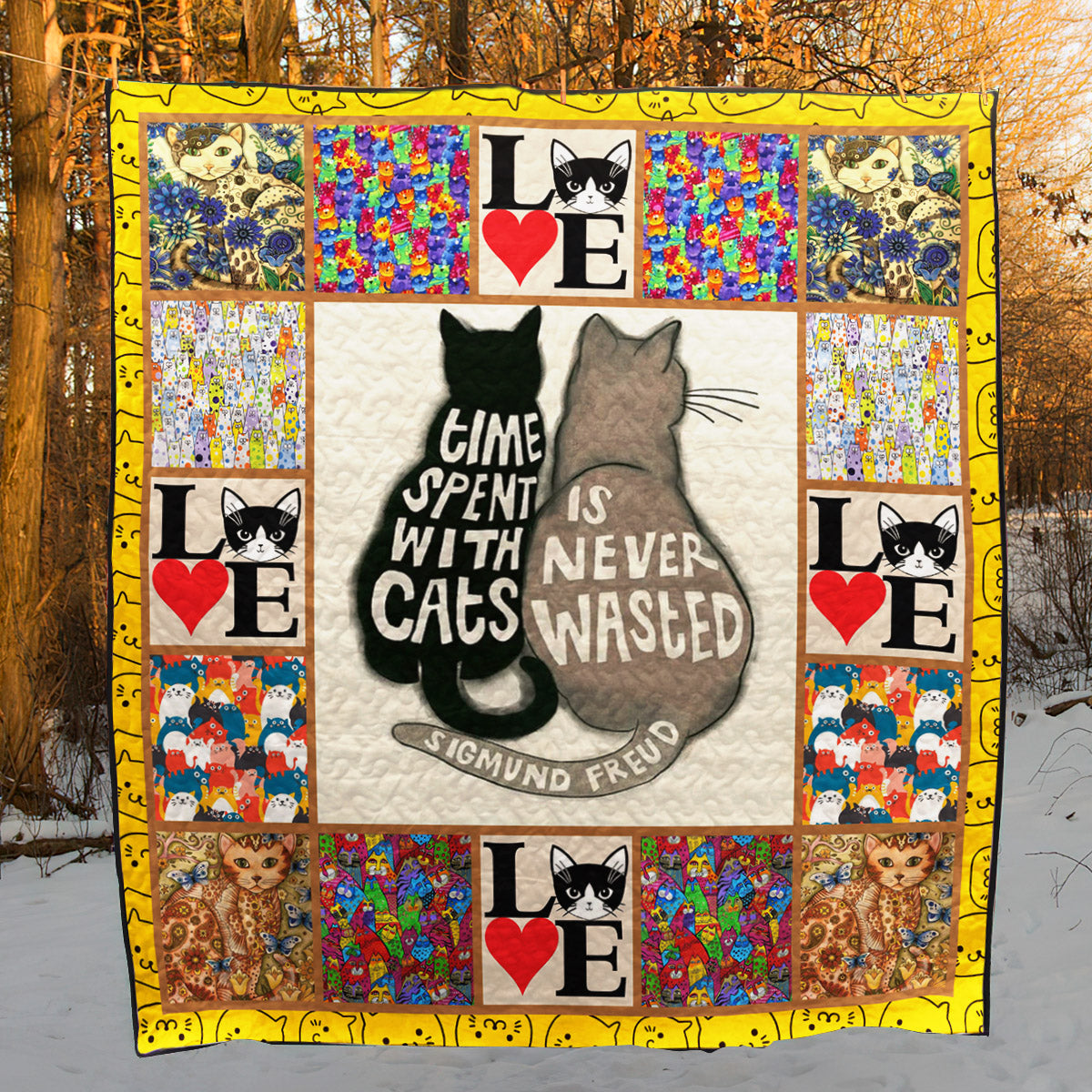 Cats CLH2511033Q Quilt Blanket