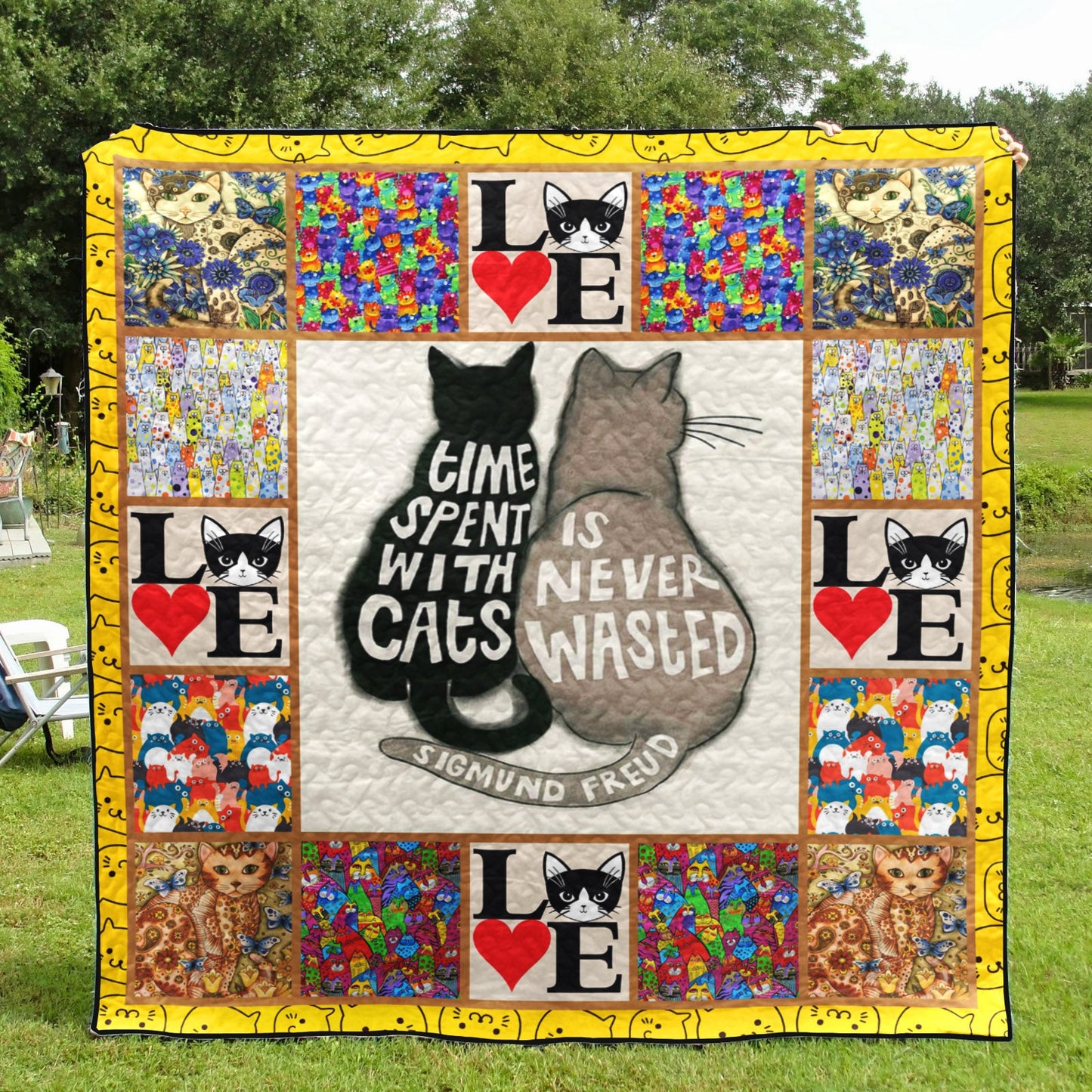 Cats CLH2511033Q Quilt Blanket