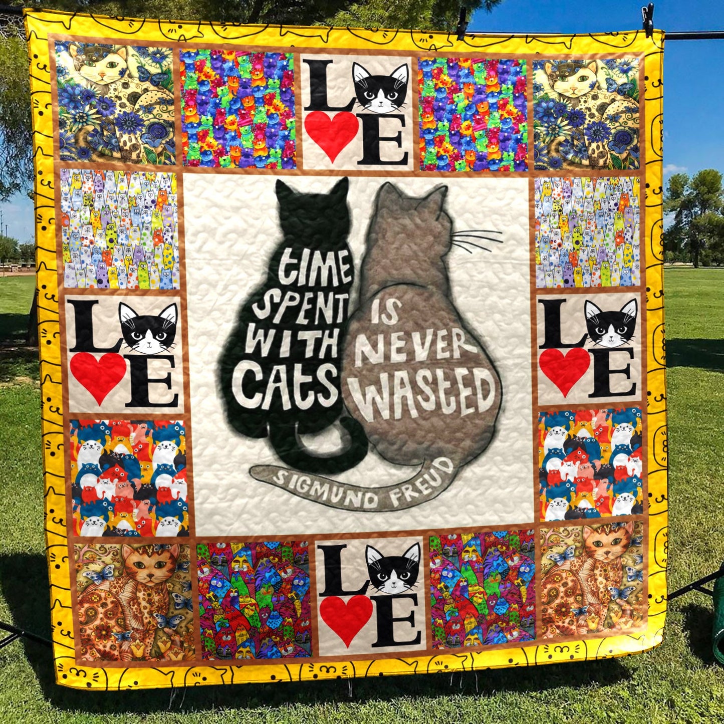 Cats CLH2511033Q Quilt Blanket