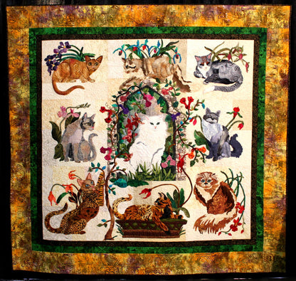 Cats CLP0212045Q Quilt Blanket