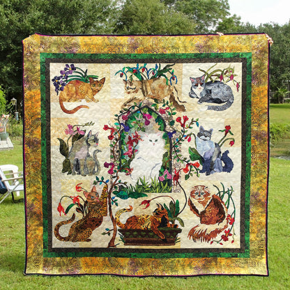 Cats CLP0212045Q Quilt Blanket