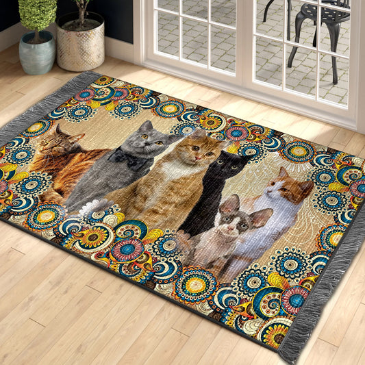 Cats TL0310053F Decorative Floor-cloth