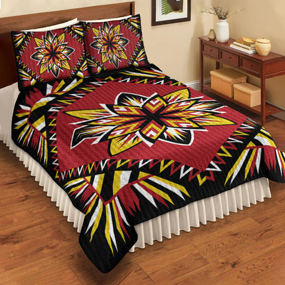 Native American Cattail Mixer Queen Star Quilt Bedding Set TN230520D