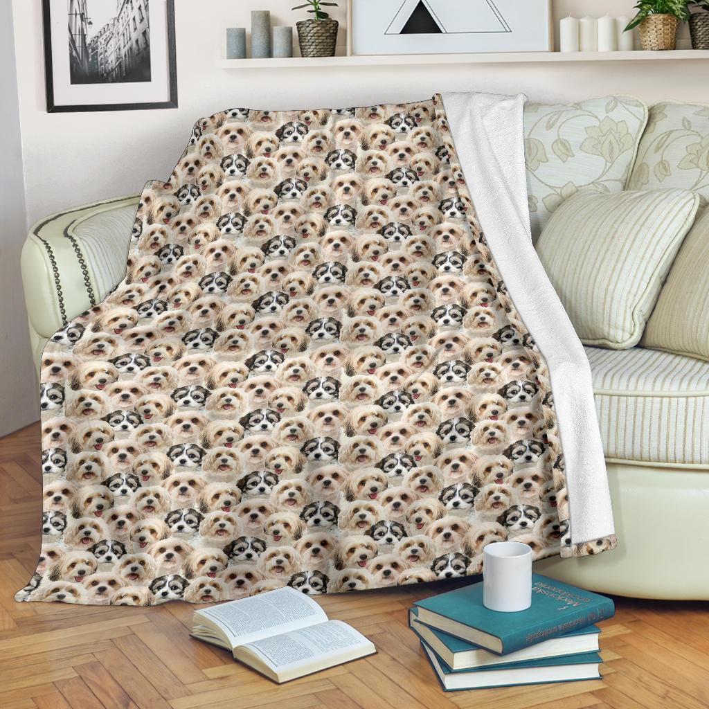 Cavachon Full Face CLM0612100S Sherpa Fleece Blanket