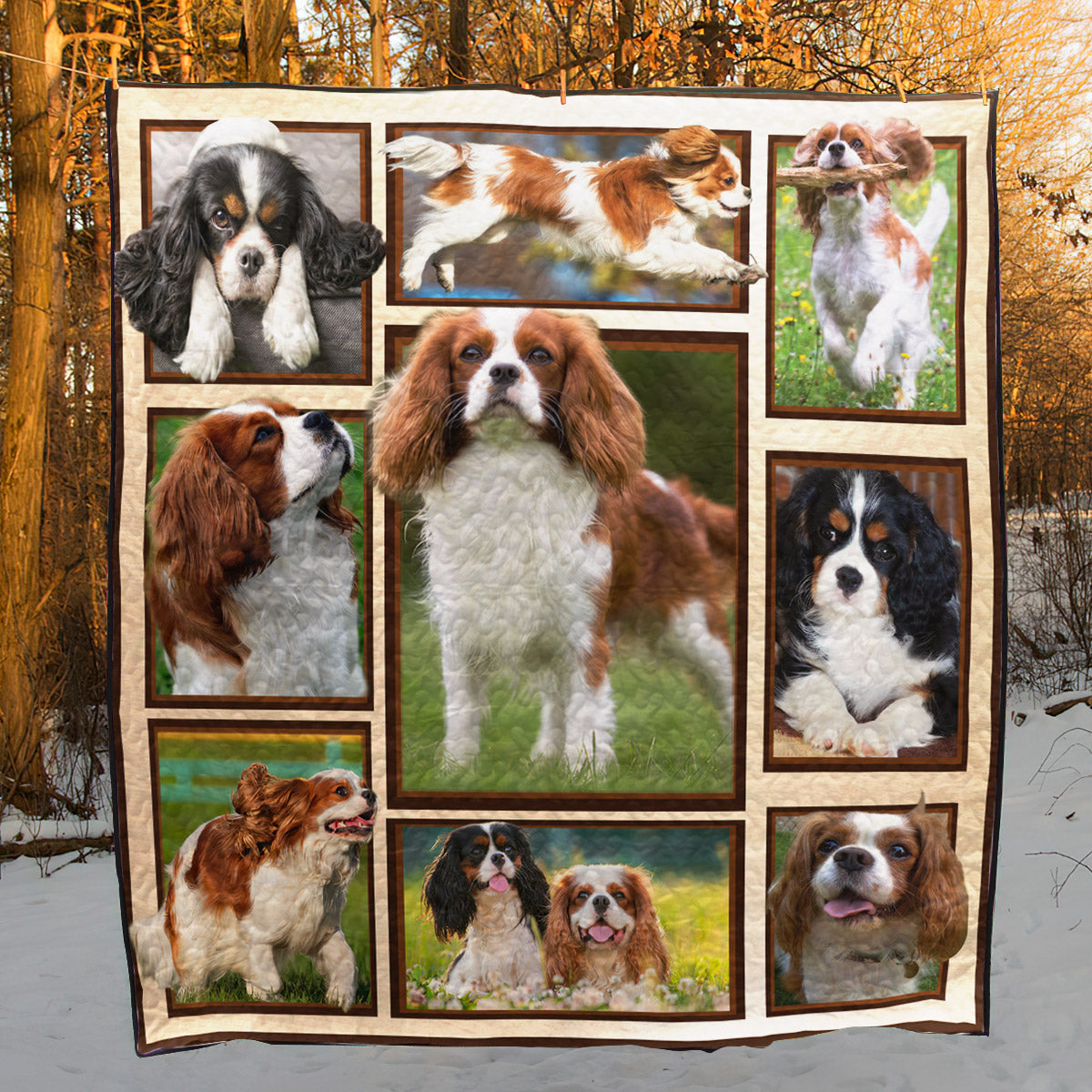 Cavalier King Charles Spaniel CL05100022MDQ Quilt Blanket