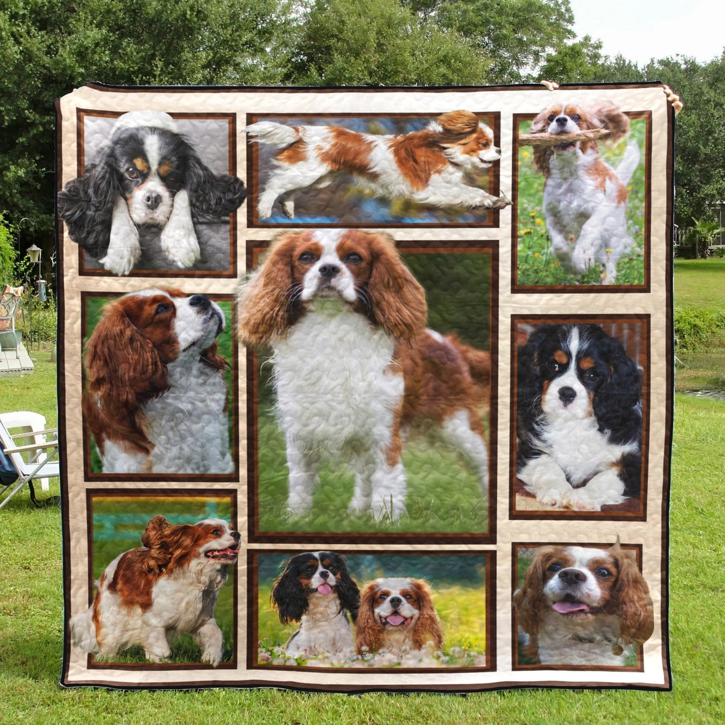 Cavalier King Charles Spaniel CL05100022MDQ Quilt Blanket