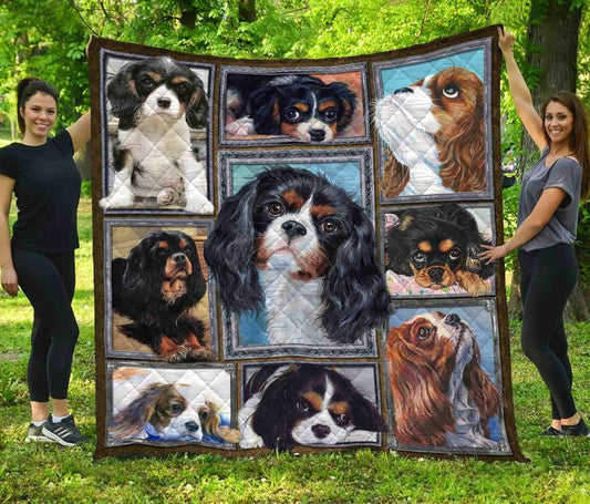 Cavalier King Charles Spaniel CL08110116MDQ Quilt Blanket
