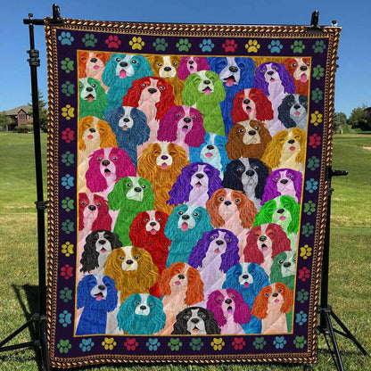 Cavalier King Charles Spaniel CL09100083MDQ Quilt Blanket