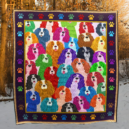 Cavalier King Charles Spaniel CL09100083MDQ Quilt Blanket