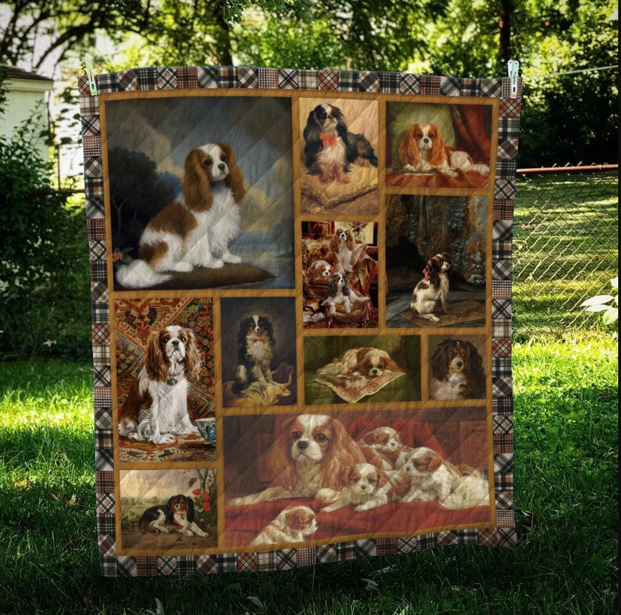 Cavalier King Charles Spaniel CL10100088MDQ Quilt Blanket