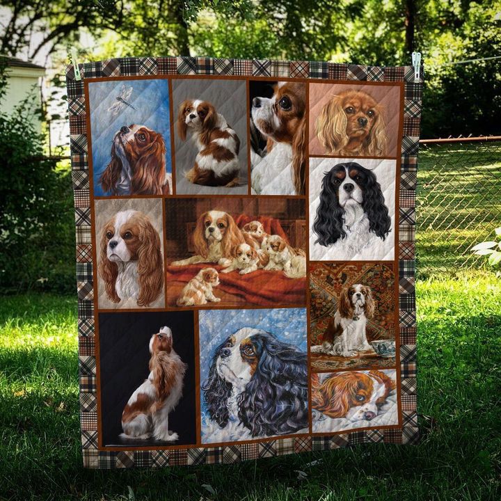 Cavalier King Charles Spaniel CL10100089MDQ Quilt Blanket