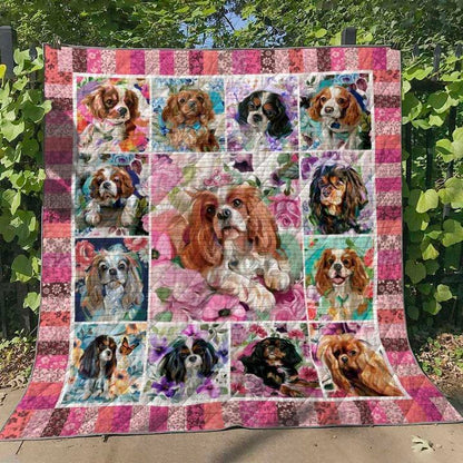 Cavalier King Charles Spaniel HM110607 Quilt Blanket