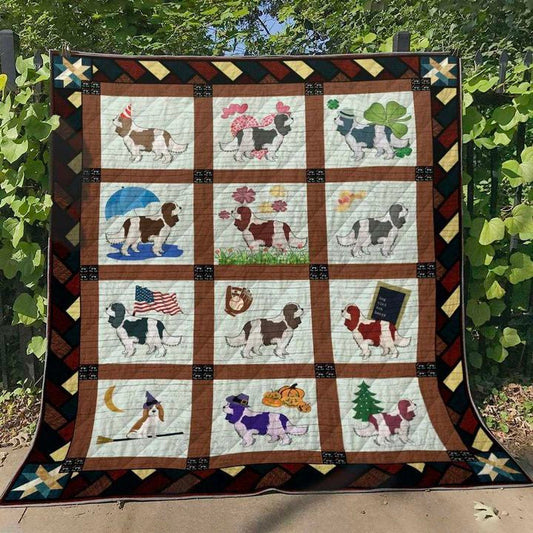 Cavalier King Charles Spaniel HT290514 Quilt Blanket