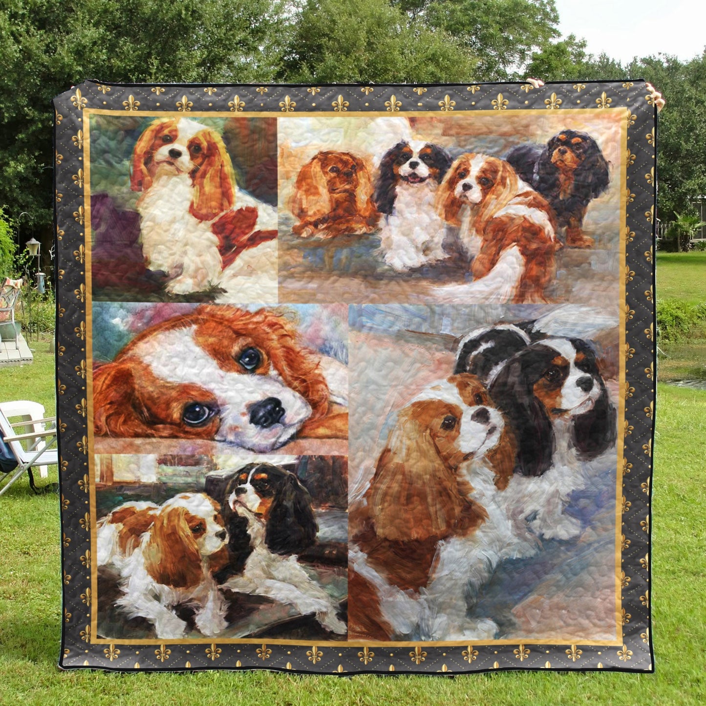 Cavalier King Charles Spaniel YH3110707 Quilt Blanket