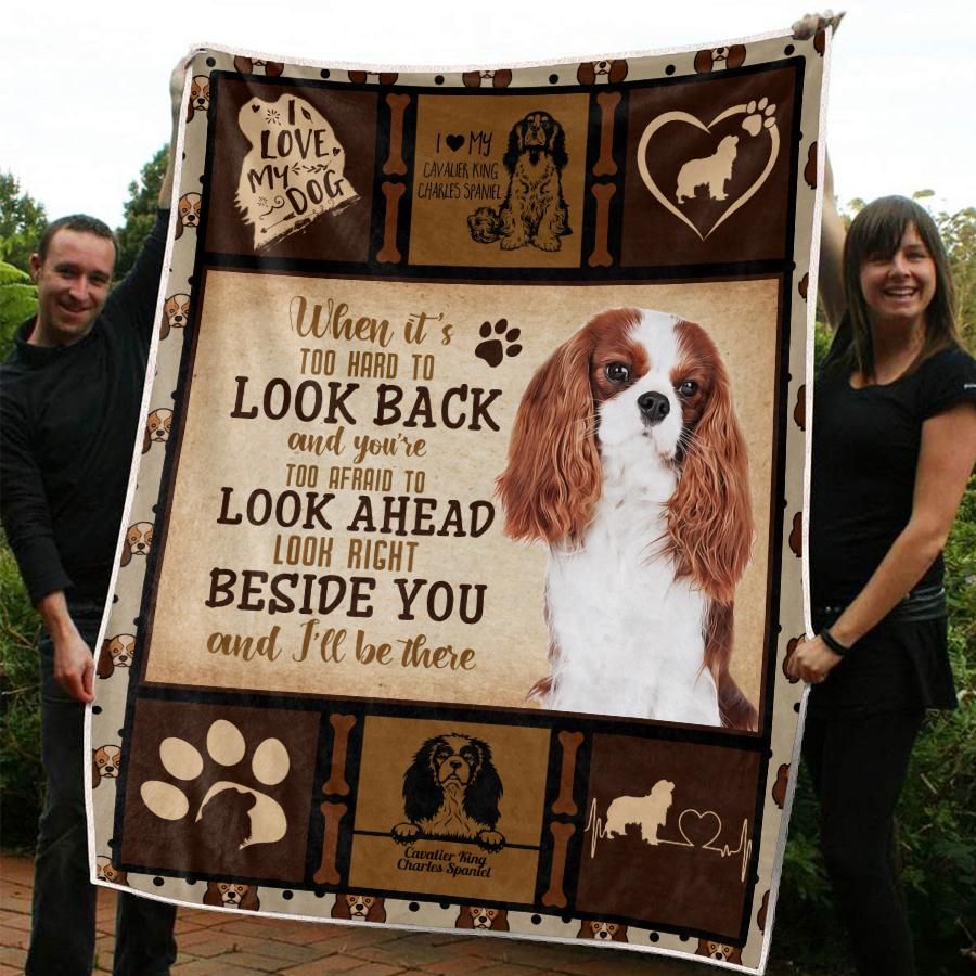 Cavalier King Charles Spaniel CL20110394MDF Sherpa Fleece Blanket