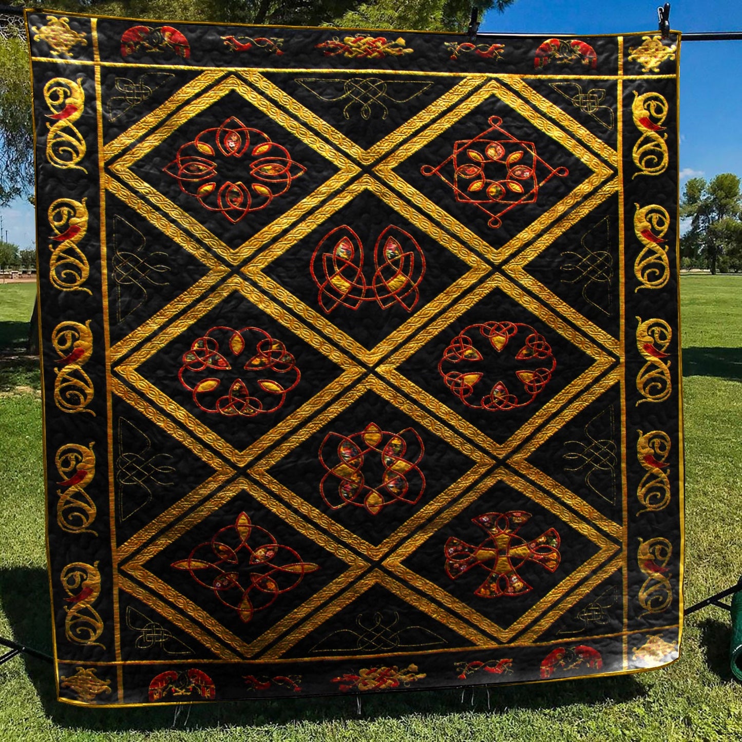 Celtic CLA1210058Q Quilt Blanket