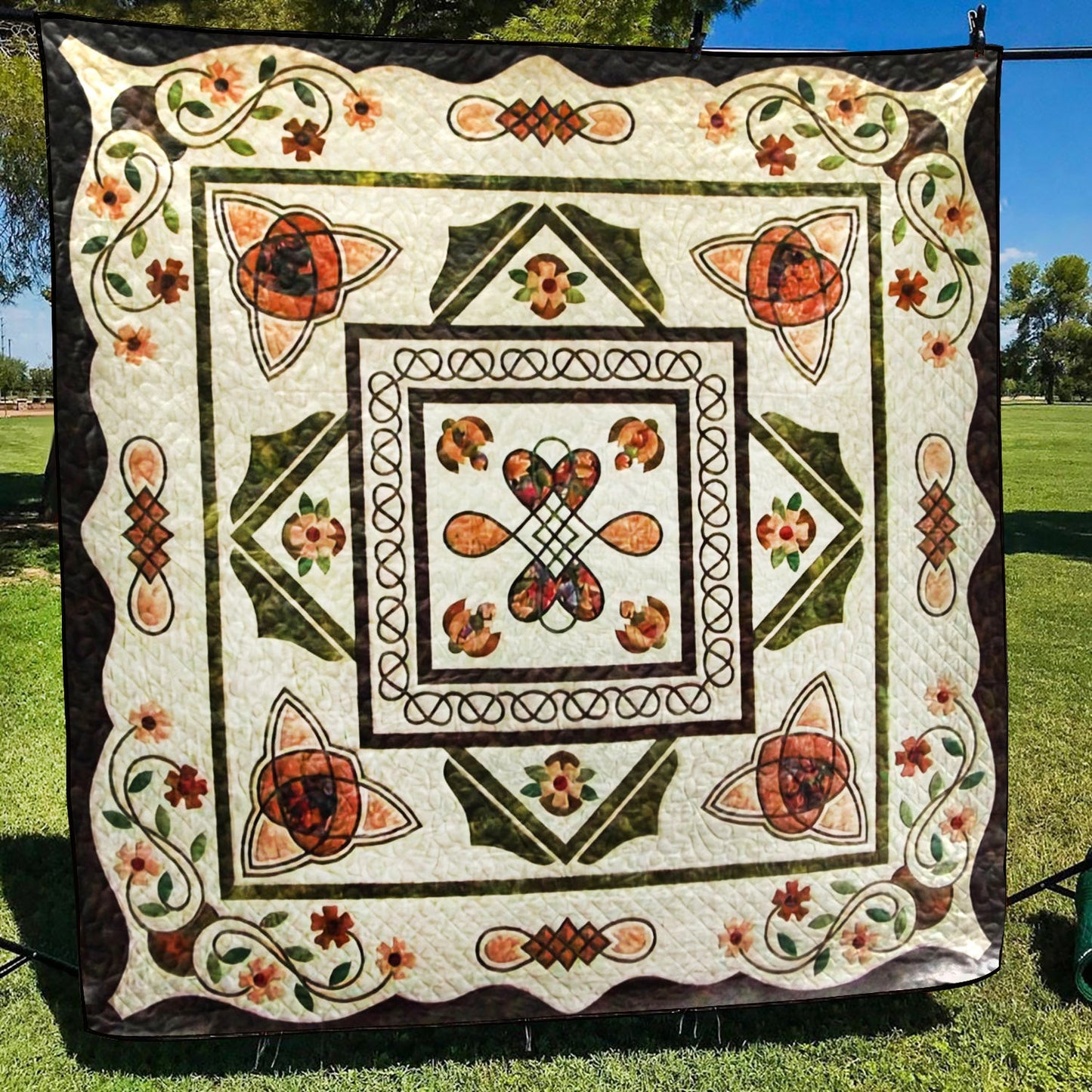 Celtic CLA1210072Q Quilt Blanket