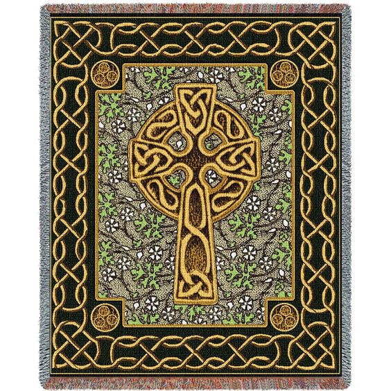 Celtic Knots And Cross Art CLA1510075Q Quilt Blanket