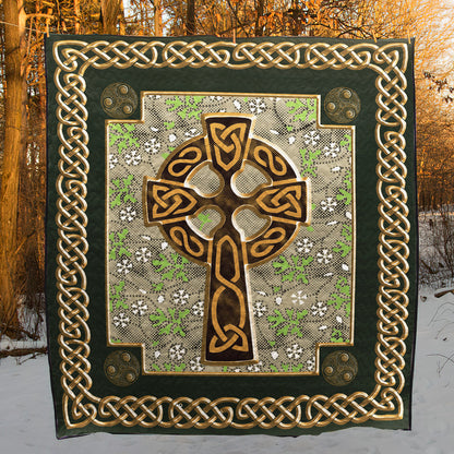 Celtic Knots And Cross Art CLA1510075Q Quilt Blanket