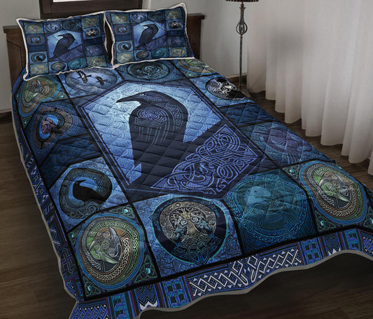 Celtic Raven Quilt Bedding Set TL140907