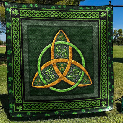 Celtic Shamrock CLA0710197Q Quilt Blanket